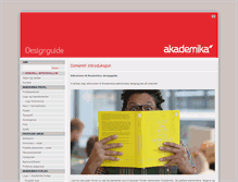 Tablet Screenshot of akademika.designguide.no